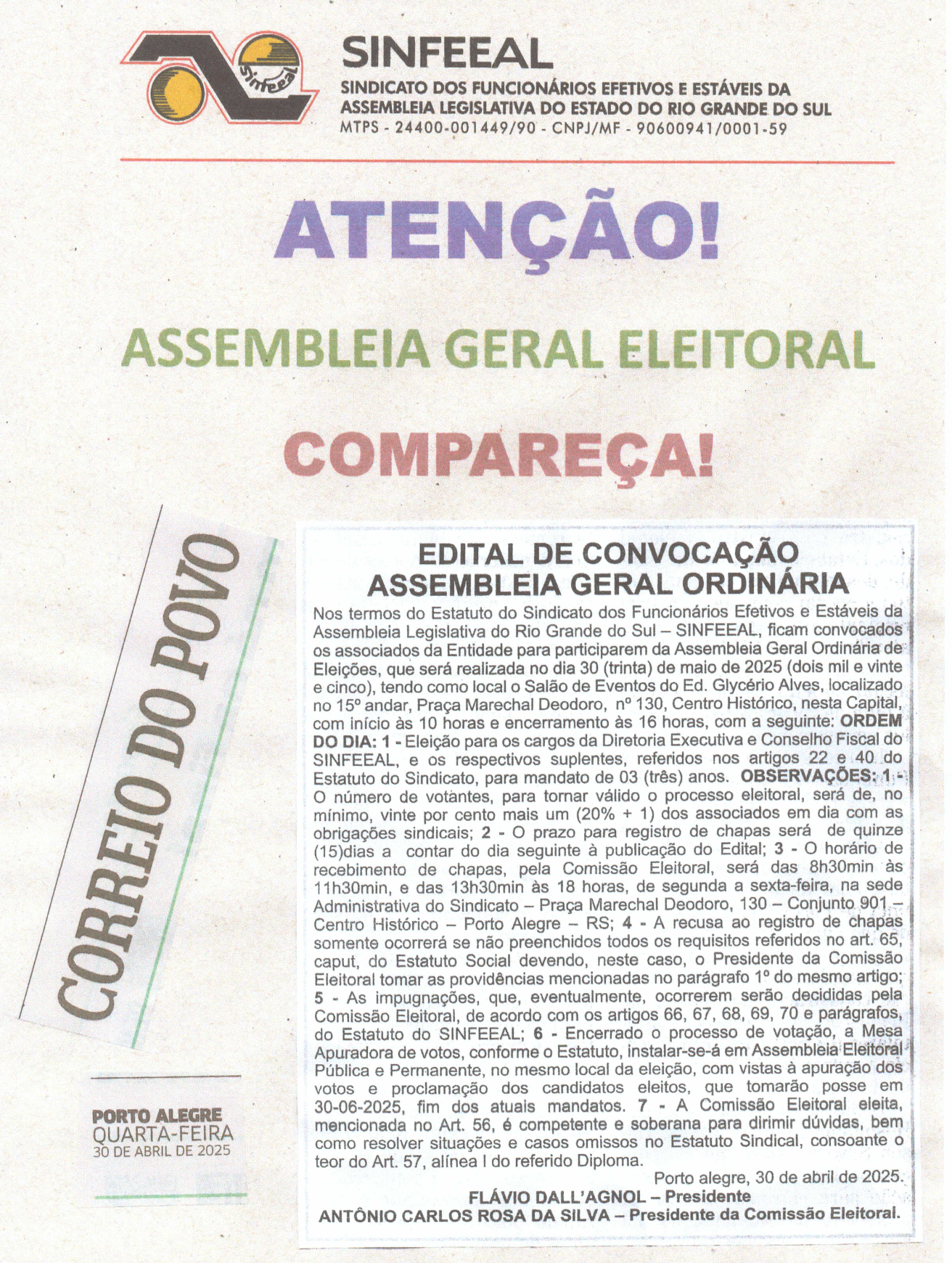 Edital - Eleicoes 2025